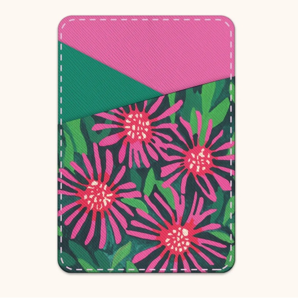 Stick on cell phone wallet  - Popping with ice